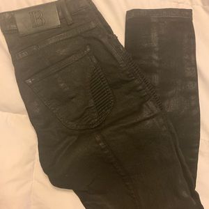 Balmain wax jeans